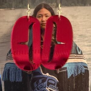 Elegant Red Earrings